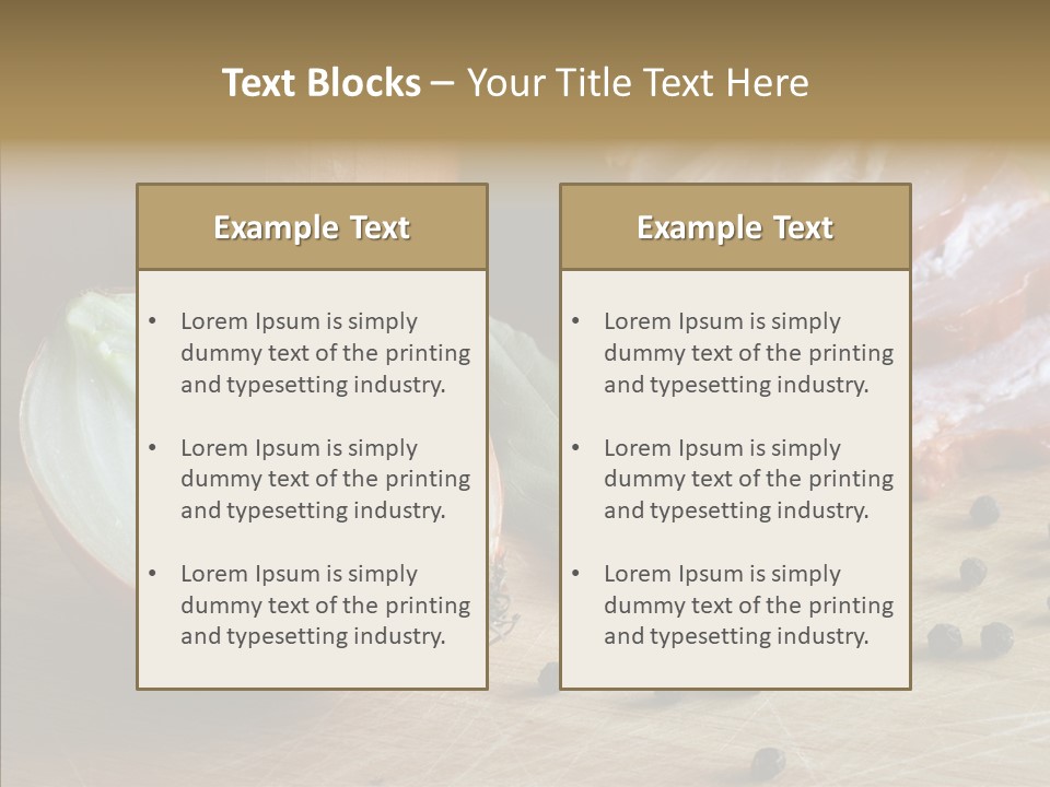 Pepper Pork Knife PowerPoint Template