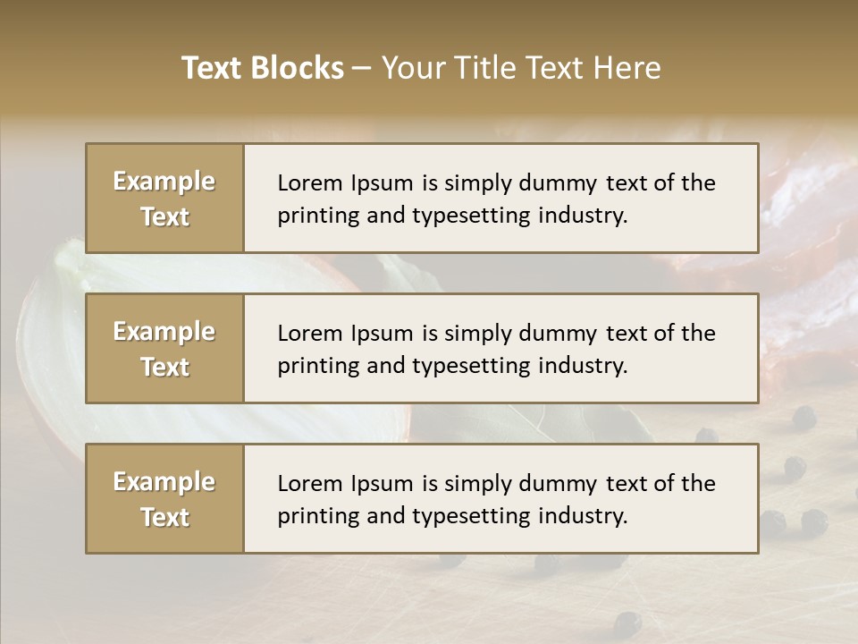 Pepper Pork Knife PowerPoint Template