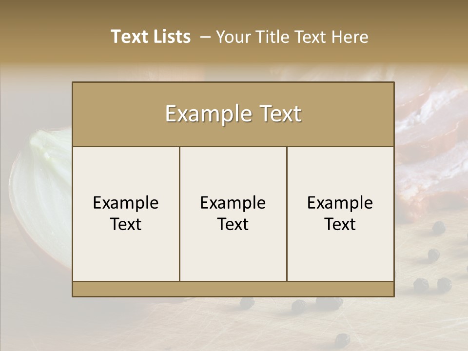 Pepper Pork Knife PowerPoint Template