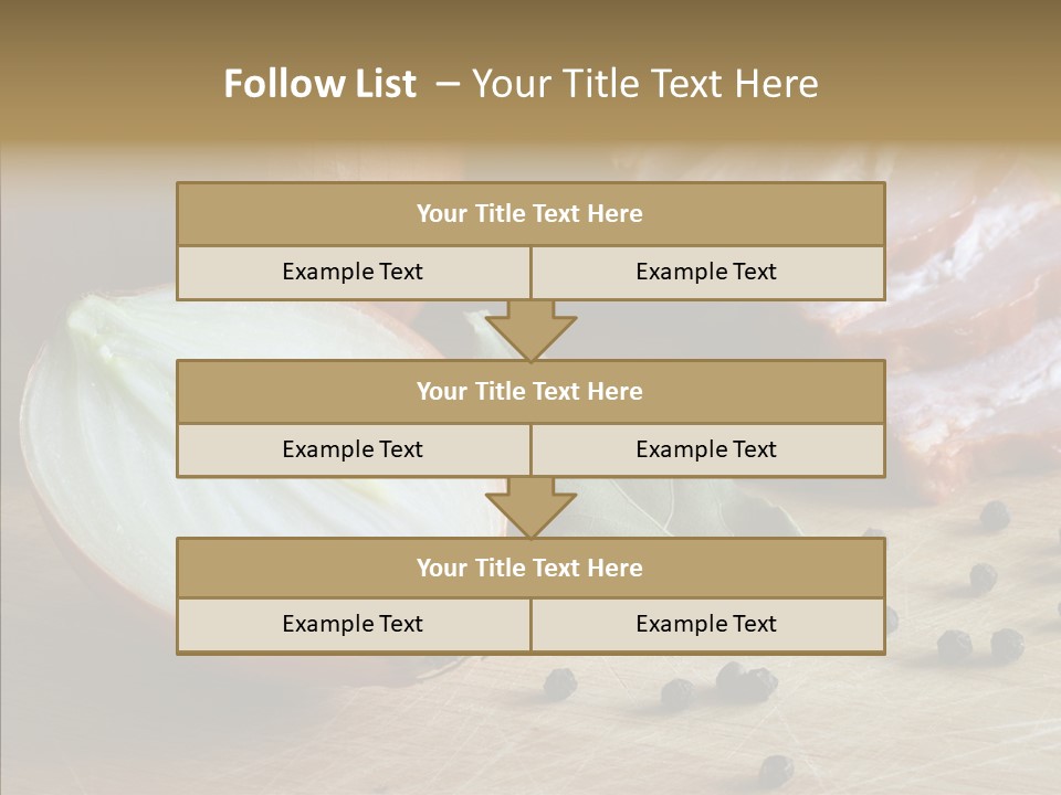 Pepper Pork Knife PowerPoint Template