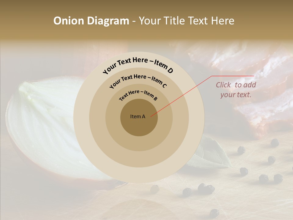 Pepper Pork Knife PowerPoint Template