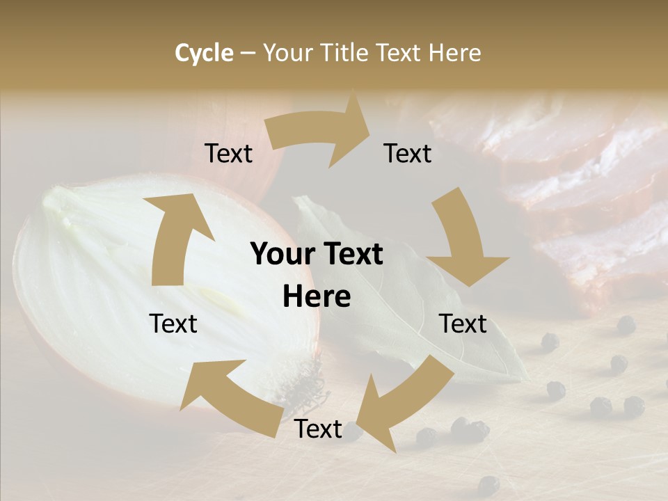 Pepper Pork Knife PowerPoint Template