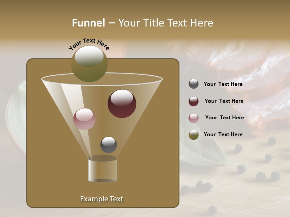 Pepper Pork Knife PowerPoint Template