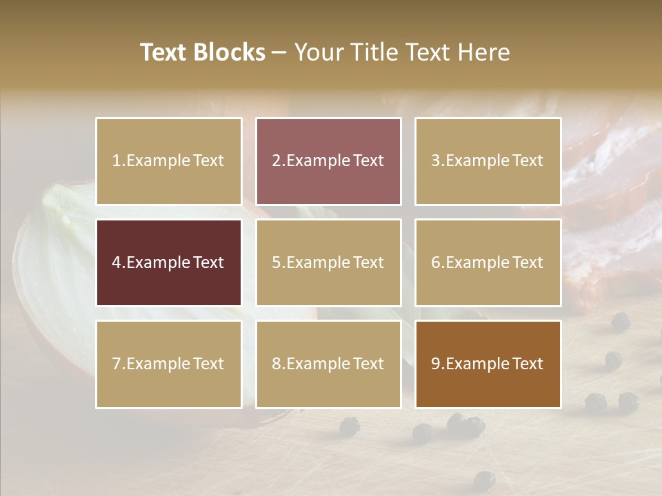 Pepper Pork Knife PowerPoint Template