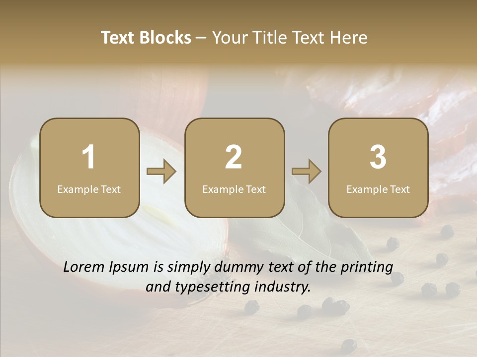 Pepper Pork Knife PowerPoint Template