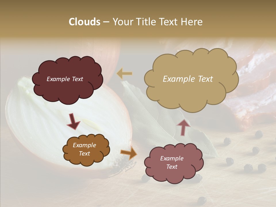 Pepper Pork Knife PowerPoint Template