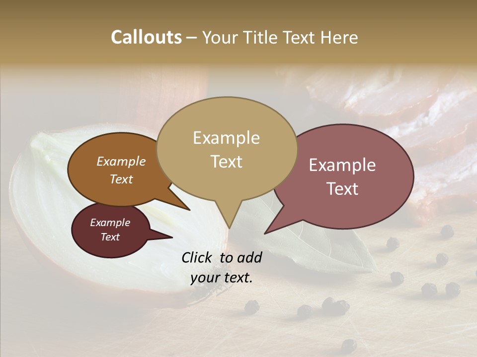 Pepper Pork Knife PowerPoint Template