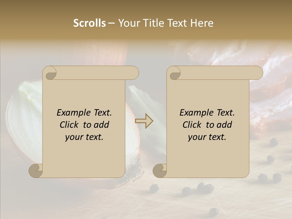Pepper Pork Knife PowerPoint Template