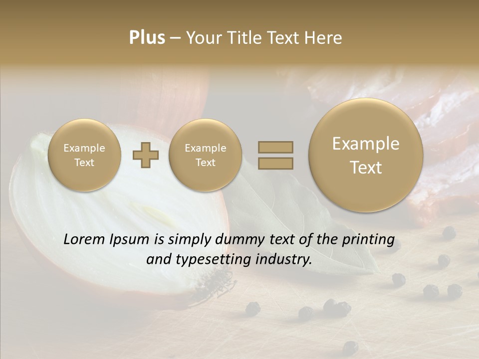Pepper Pork Knife PowerPoint Template