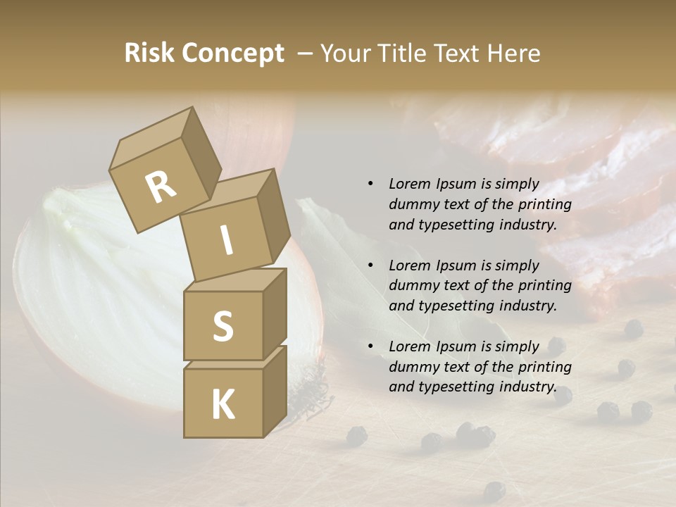 Pepper Pork Knife PowerPoint Template