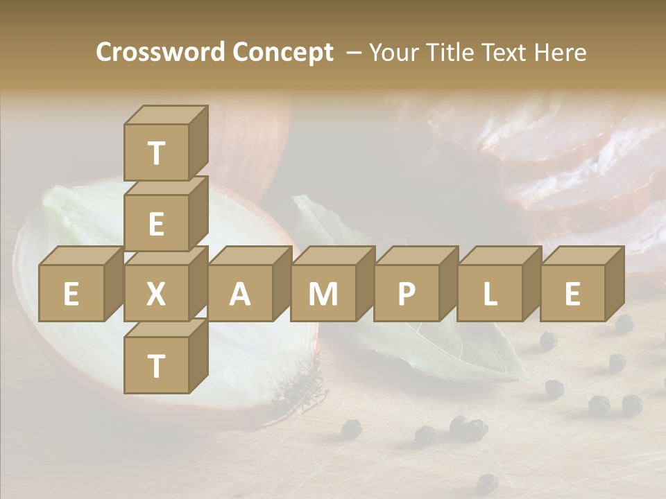 Pepper Pork Knife PowerPoint Template