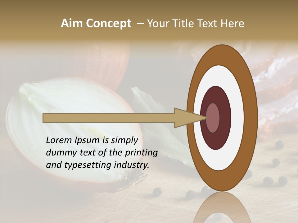 Pepper Pork Knife PowerPoint Template