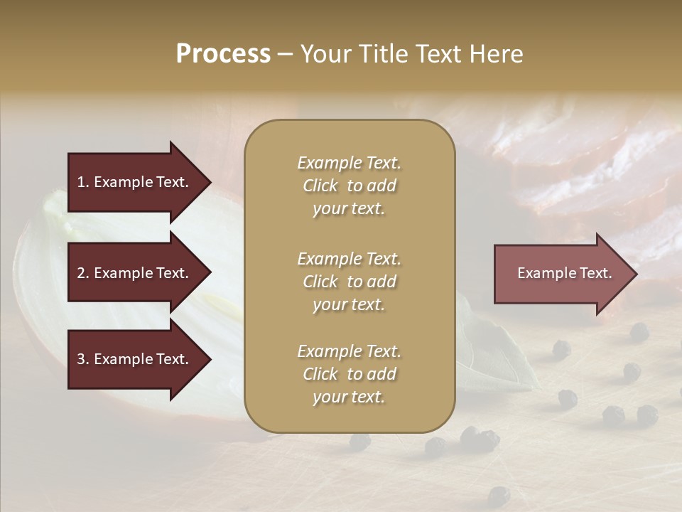 Pepper Pork Knife PowerPoint Template