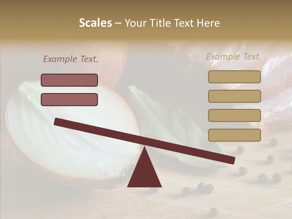 Pepper Pork Knife PowerPoint Template