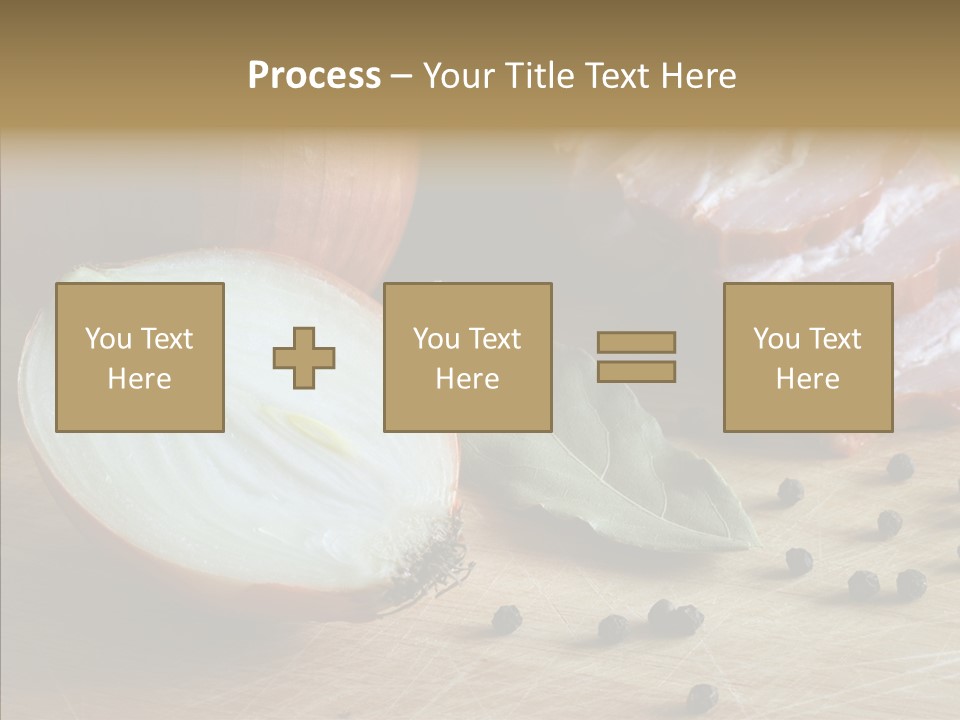 Pepper Pork Knife PowerPoint Template