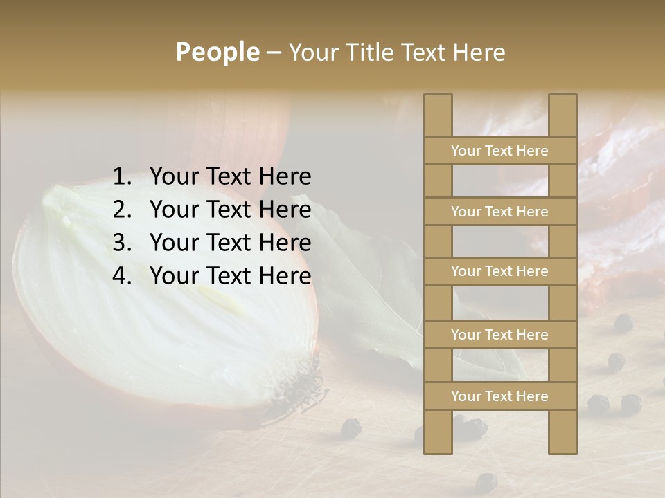 Pepper Pork Knife PowerPoint Template