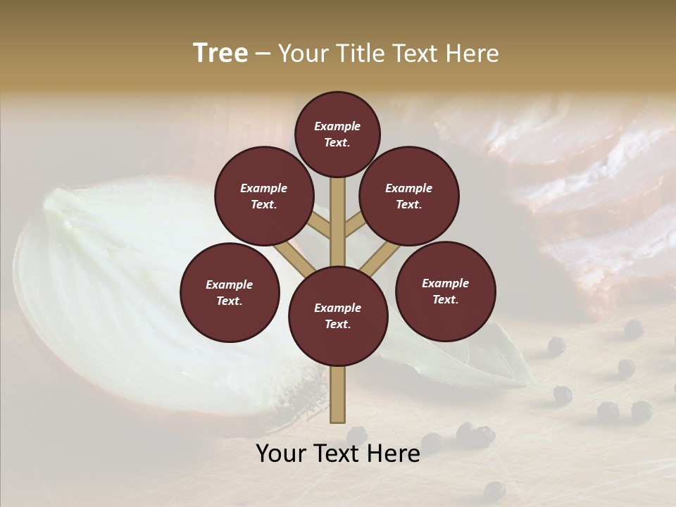 Pepper Pork Knife PowerPoint Template