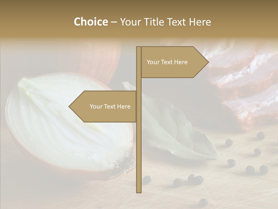 Pepper Pork Knife PowerPoint Template