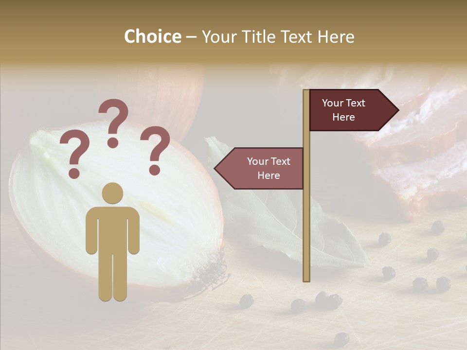 Pepper Pork Knife PowerPoint Template