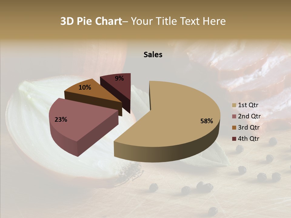 Pepper Pork Knife PowerPoint Template
