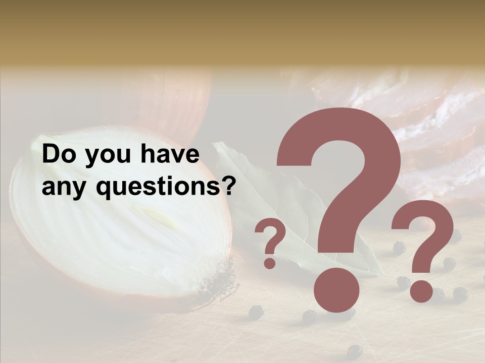 Pepper Pork Knife PowerPoint Template