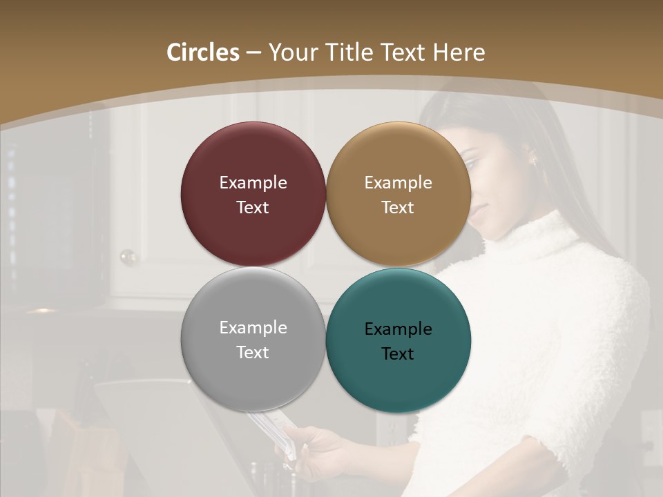 Online Kitchen Pretty PowerPoint Template