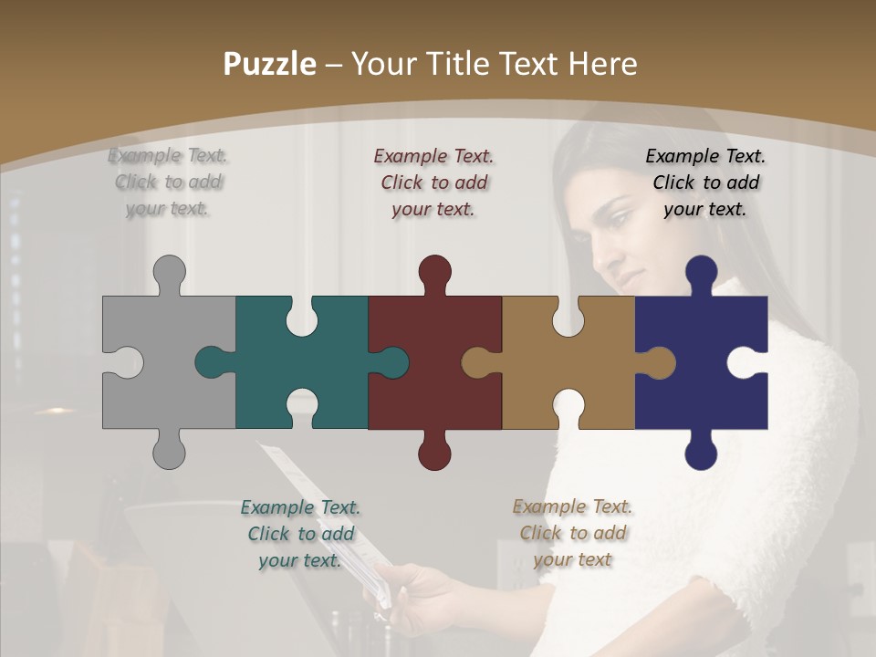 Online Kitchen Pretty PowerPoint Template