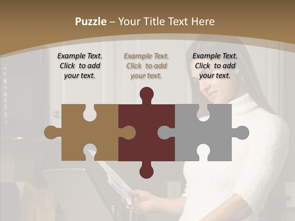 Online Kitchen Pretty PowerPoint Template