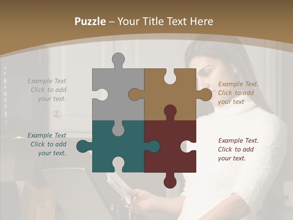 Online Kitchen Pretty PowerPoint Template