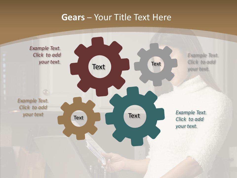 Online Kitchen Pretty PowerPoint Template