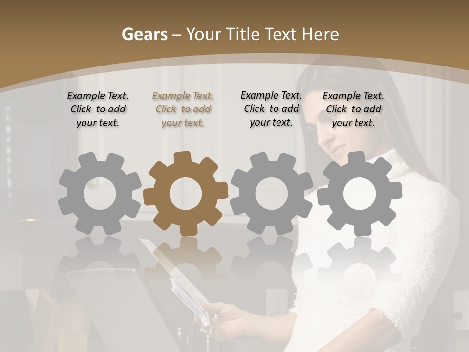 Online Kitchen Pretty PowerPoint Template