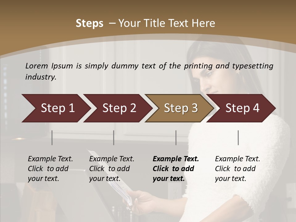 Online Kitchen Pretty PowerPoint Template