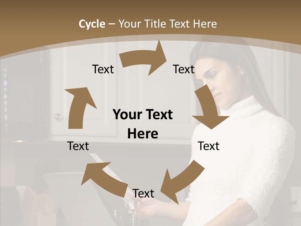 Online Kitchen Pretty PowerPoint Template