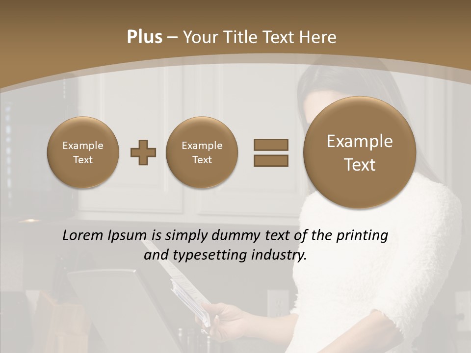 Online Kitchen Pretty PowerPoint Template