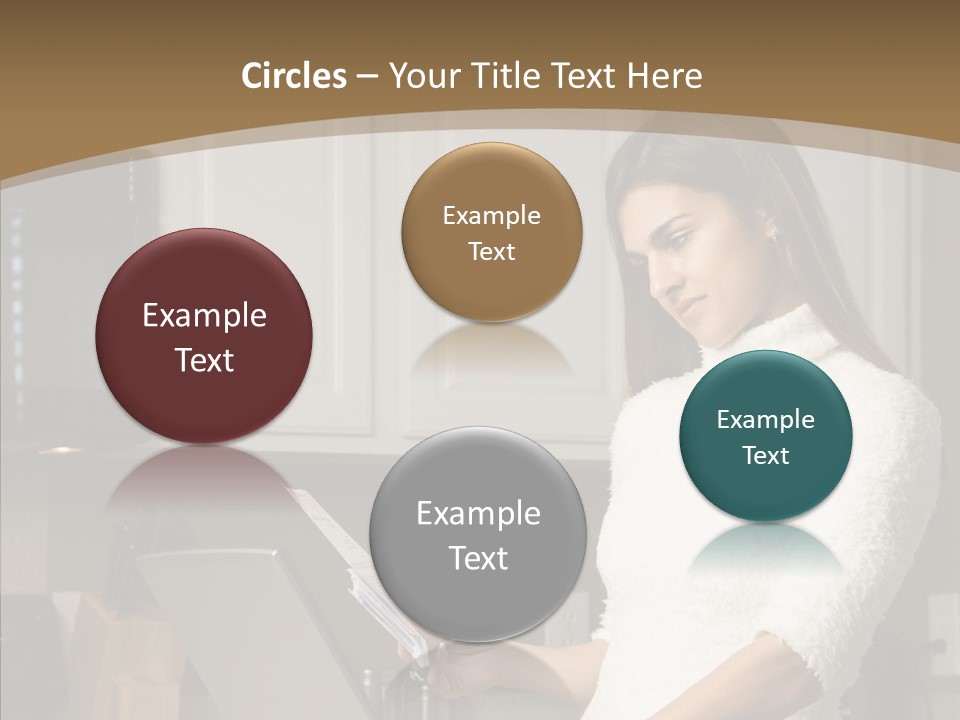 Online Kitchen Pretty PowerPoint Template