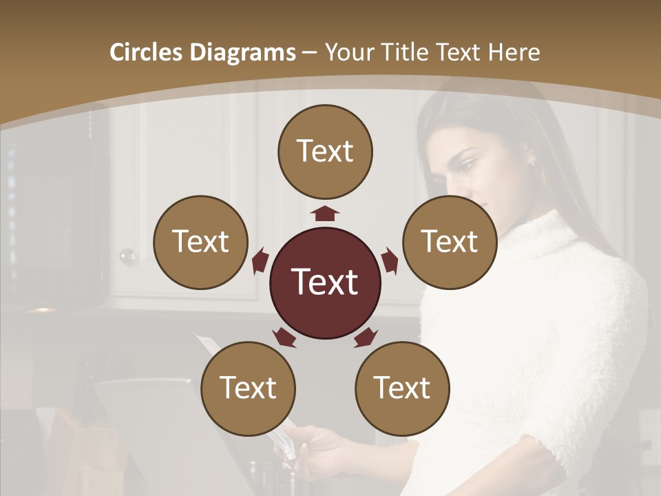 Online Kitchen Pretty PowerPoint Template