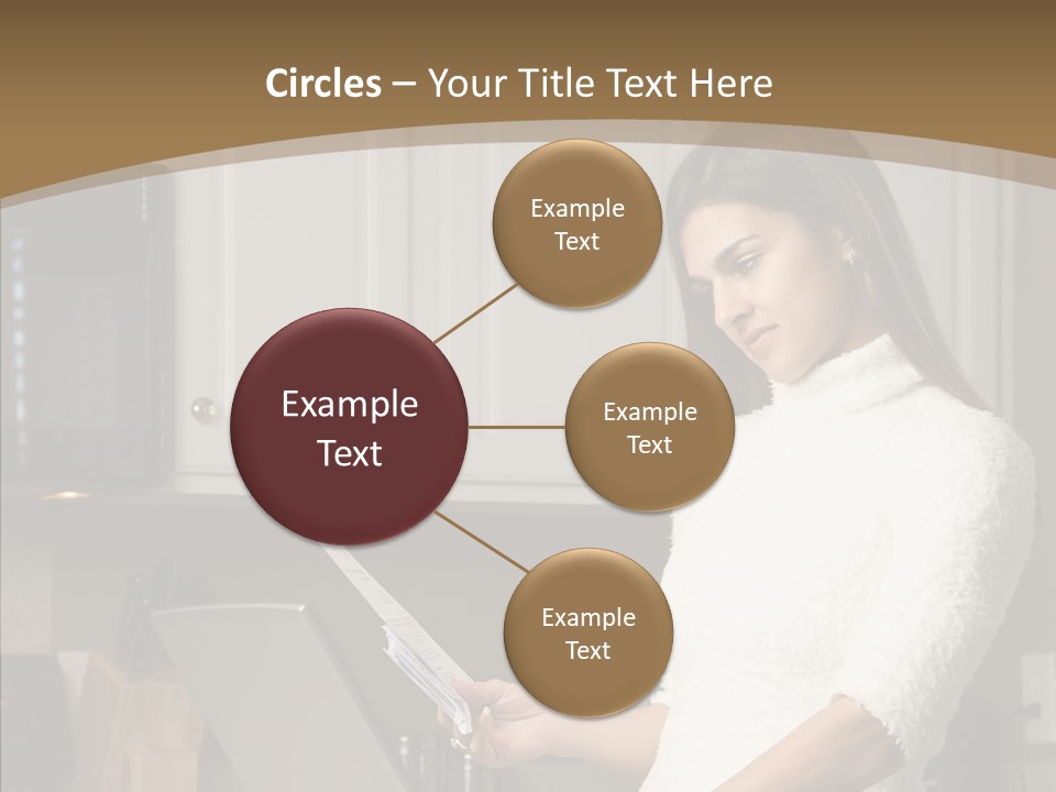 Online Kitchen Pretty PowerPoint Template