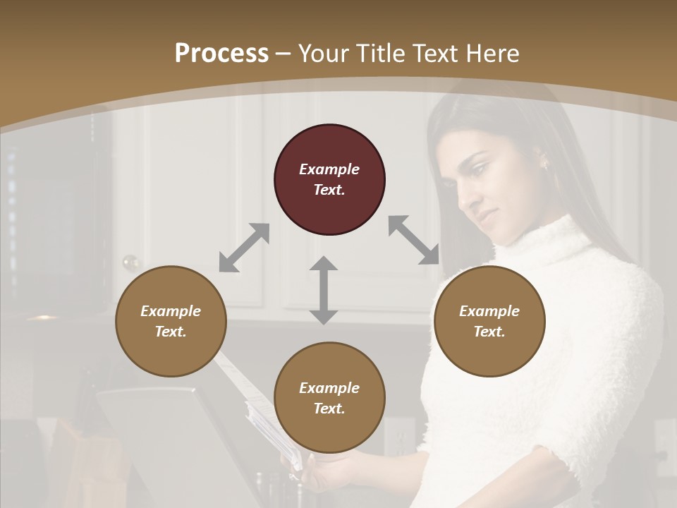 Online Kitchen Pretty PowerPoint Template