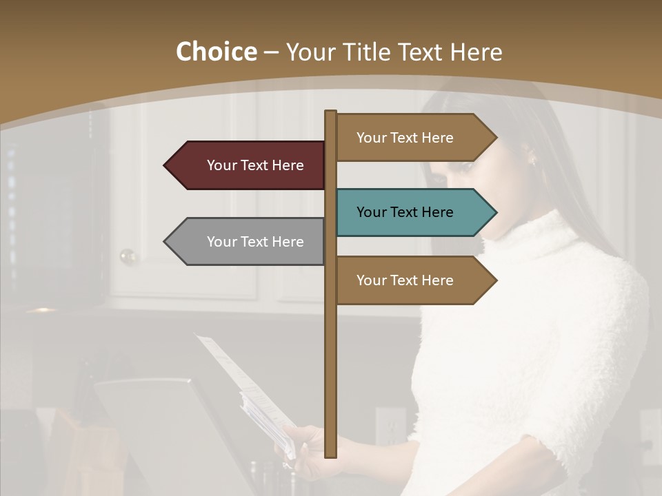 Online Kitchen Pretty PowerPoint Template