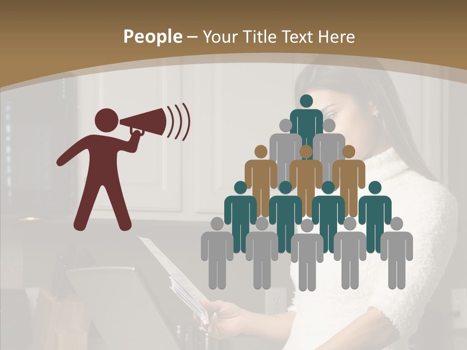 Online Kitchen Pretty PowerPoint Template