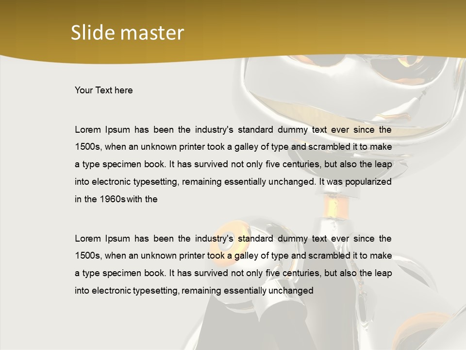 Warrior Male Droids PowerPoint Template