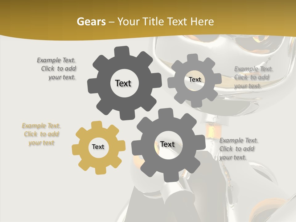 Warrior Male Droids PowerPoint Template