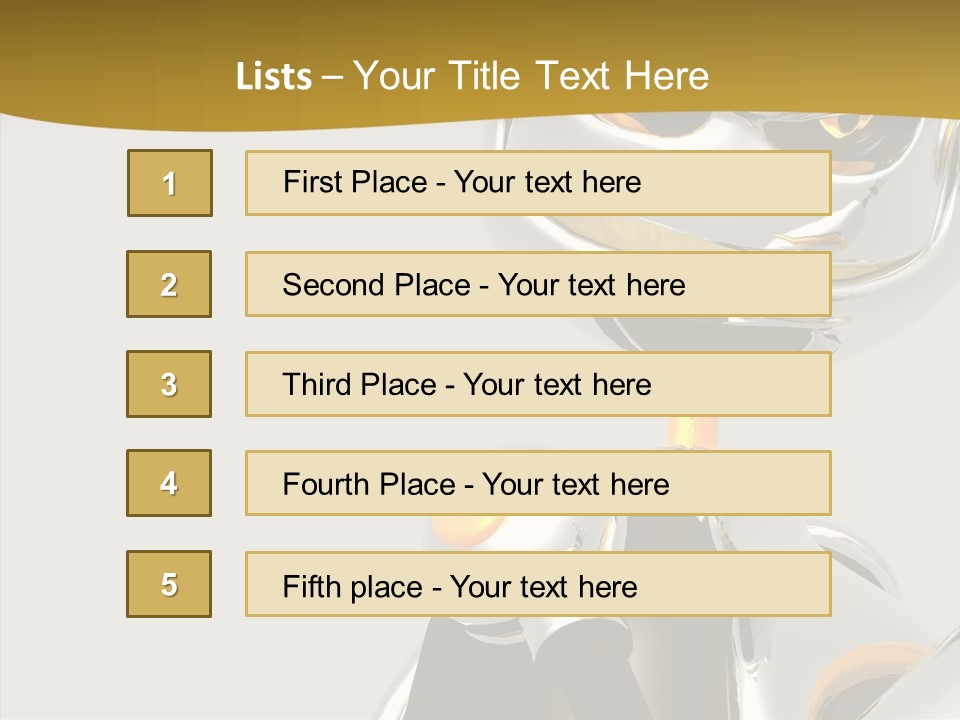 Warrior Male Droids PowerPoint Template
