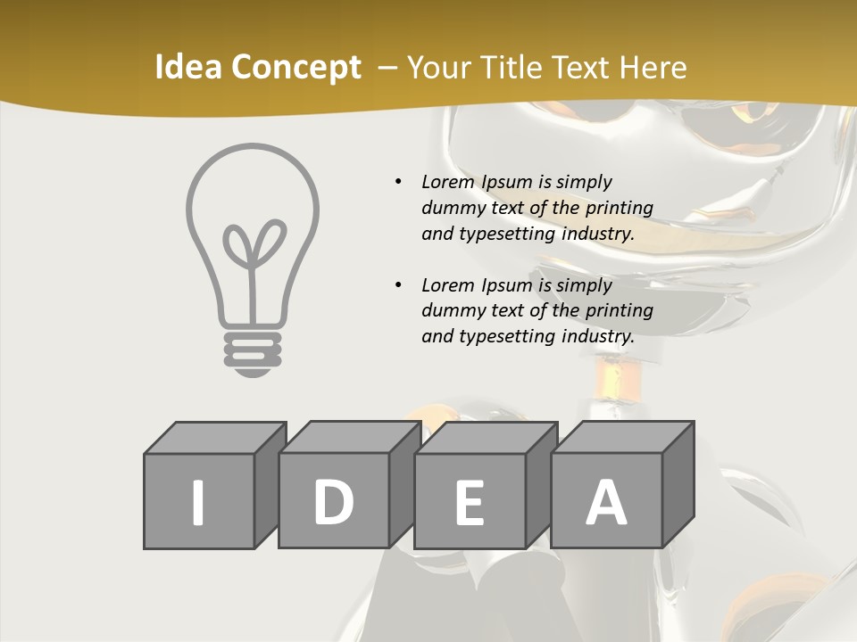 Warrior Male Droids PowerPoint Template