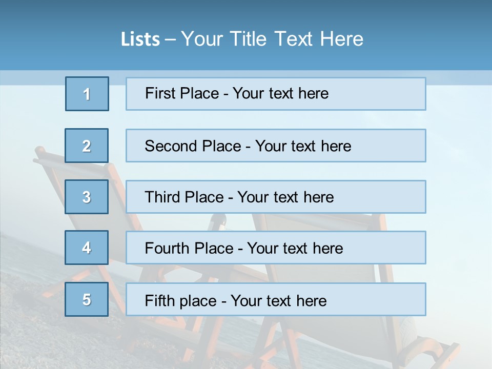 Seat Sand Shadow PowerPoint Template