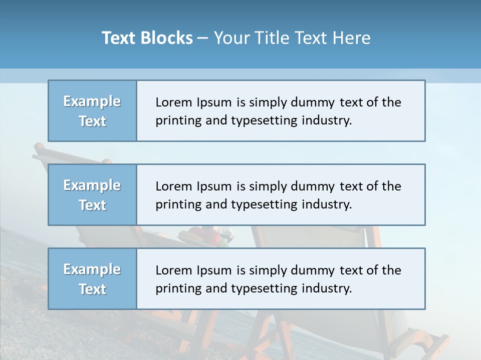Seat Sand Shadow PowerPoint Template