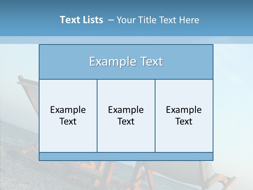 Seat Sand Shadow PowerPoint Template