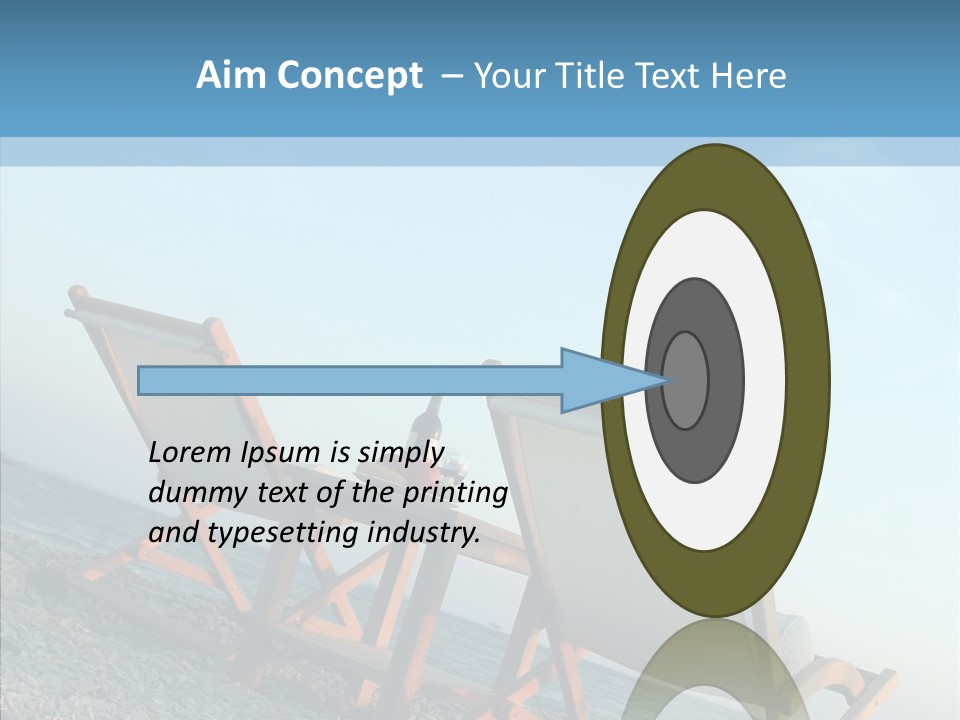 Seat Sand Shadow PowerPoint Template