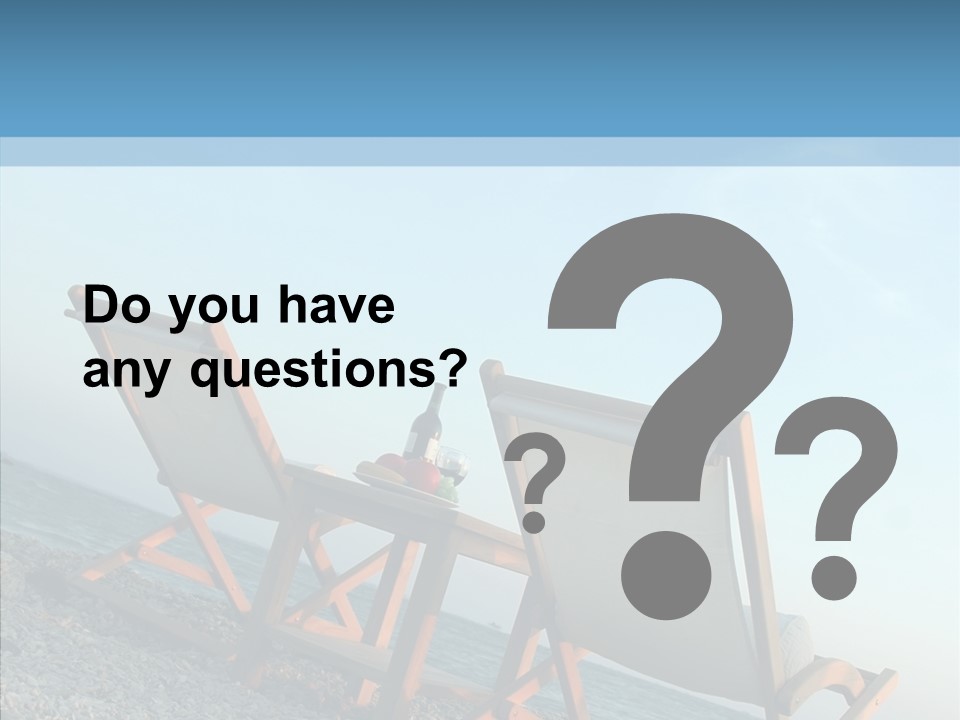 Seat Sand Shadow PowerPoint Template