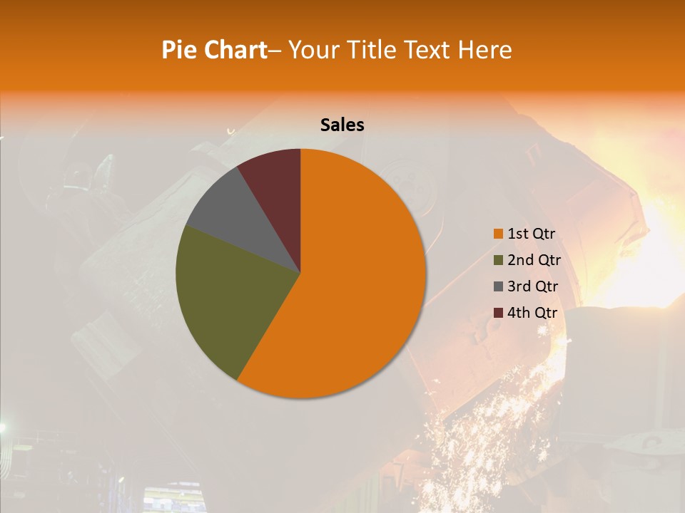 Metal Processing Steel Flower PowerPoint Template